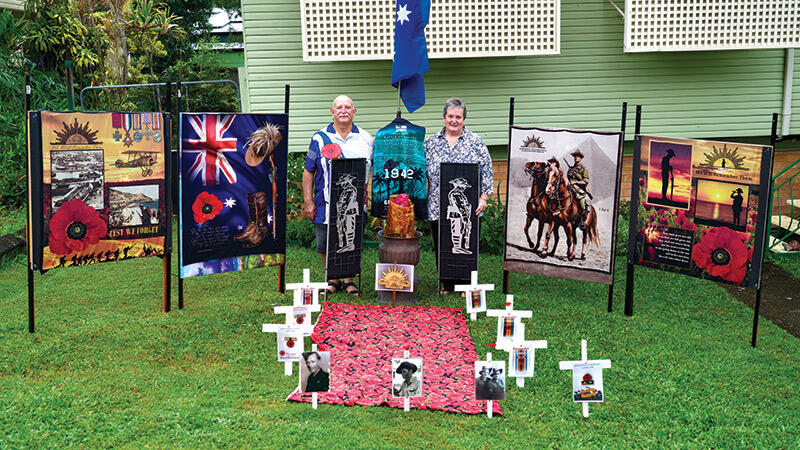 Local Display Honours Anzac Veterans